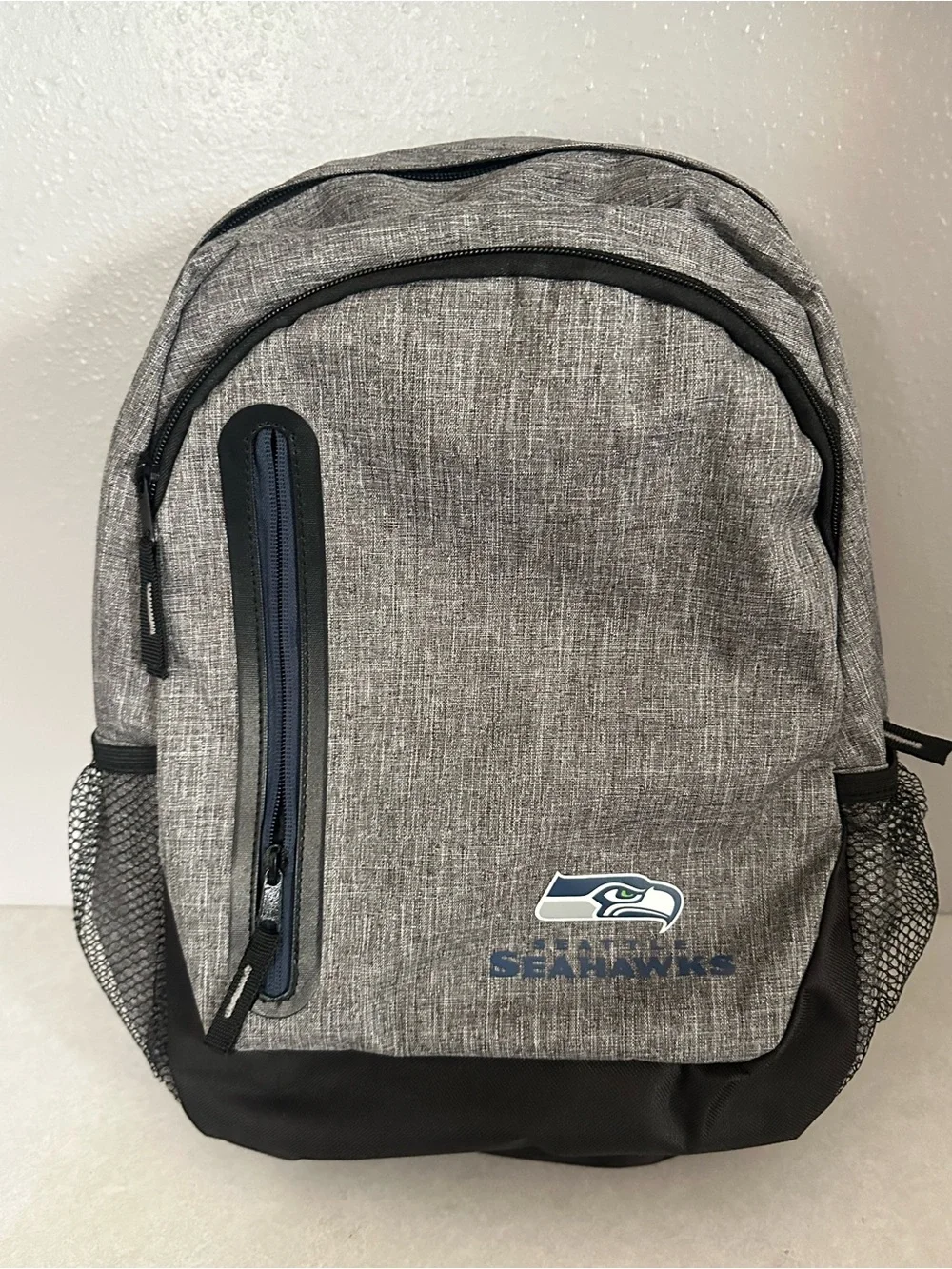 Forever  NFL Seattle Seahawks Bold Grey School Travel Backpack / Laptop Bag